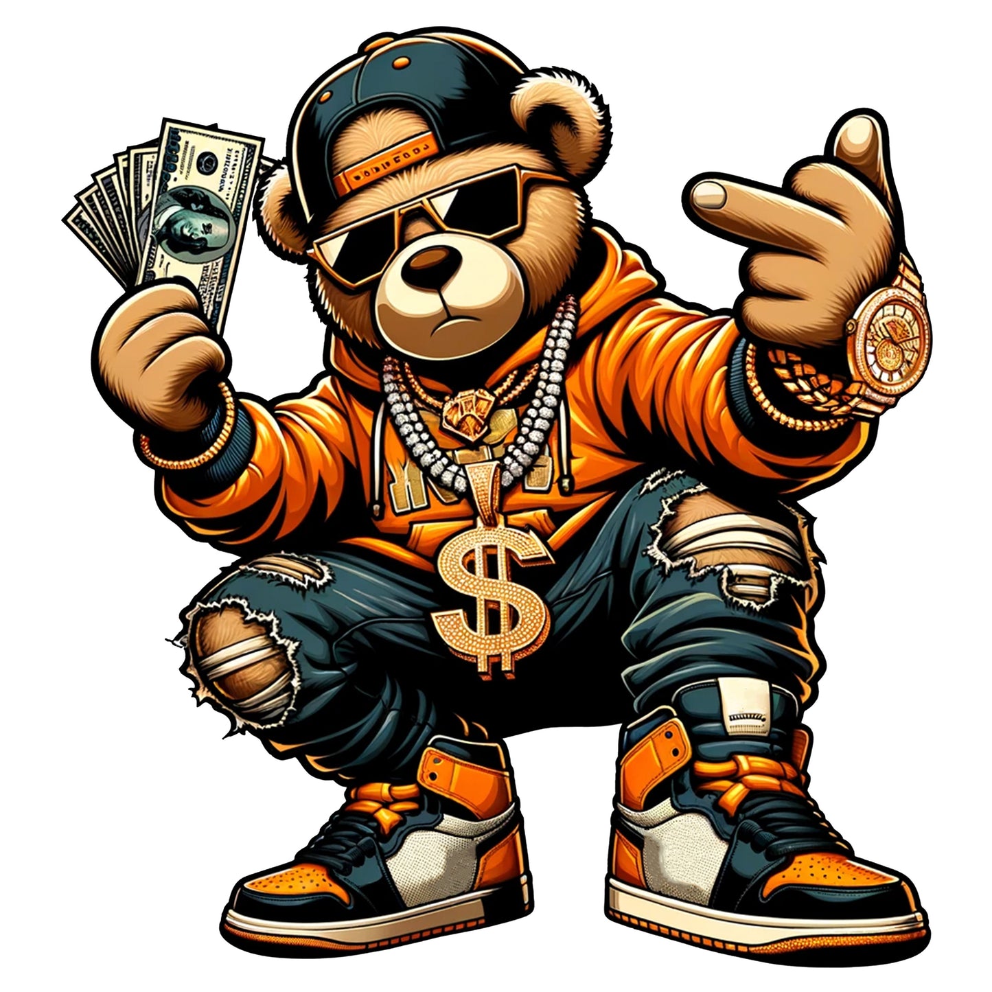 Hoodie Money Bear